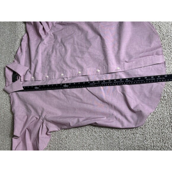 Lauren Ralph Lauren Button Up Men's 16.5 34/35  Pink Classic Fit Non Iron Cotton - Picture 7 of 7